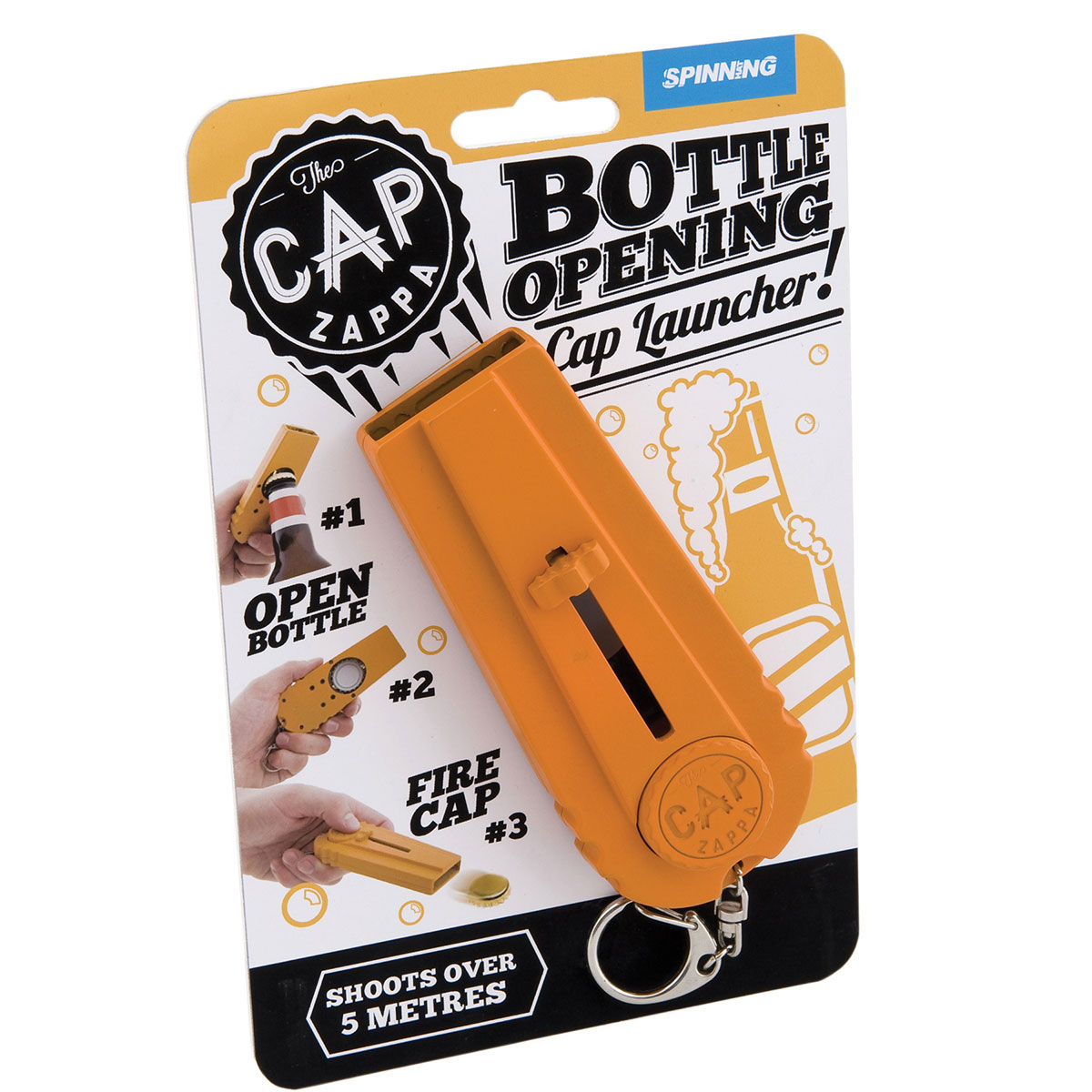 CAP Zappa - Flaschenöffner mit Kronkorken-Schleuder