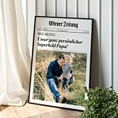 Personalisierbares Poster als Zeitung