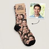 Personalisierbare Socken mit Gesicht