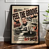 Personalisierbares Poster 90er DJ mit Foto