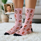 Personalisierbare Socken mit Gesicht und verschiedenen Designs