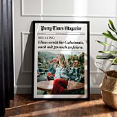 Personalisierbares Poster als Zeitung