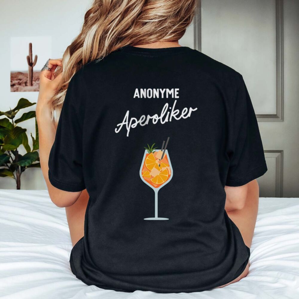 Personalisierbares T-Shirt mit Aperol Glas und Text