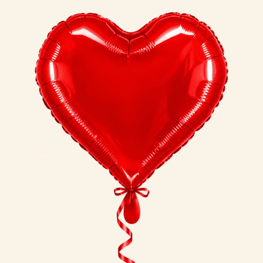Herz-Folienballon Rot