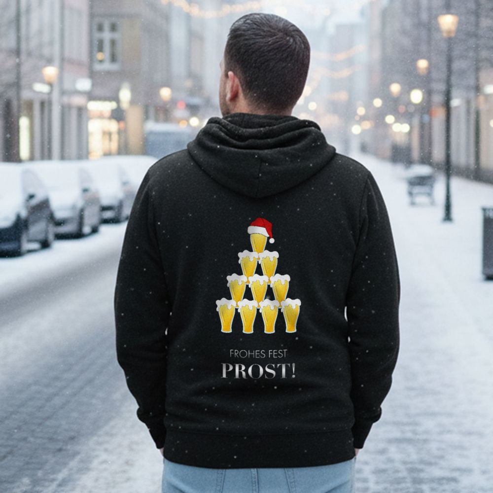 Personalisierbarer Bier Weihnachtskapuzenpullover