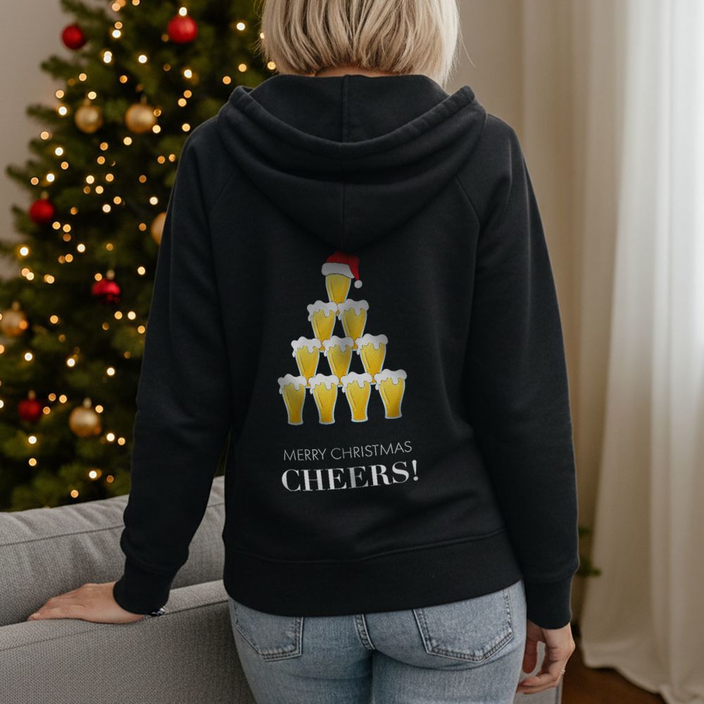 Personalisierbarer Bier Weihnachtskapuzenpullover
