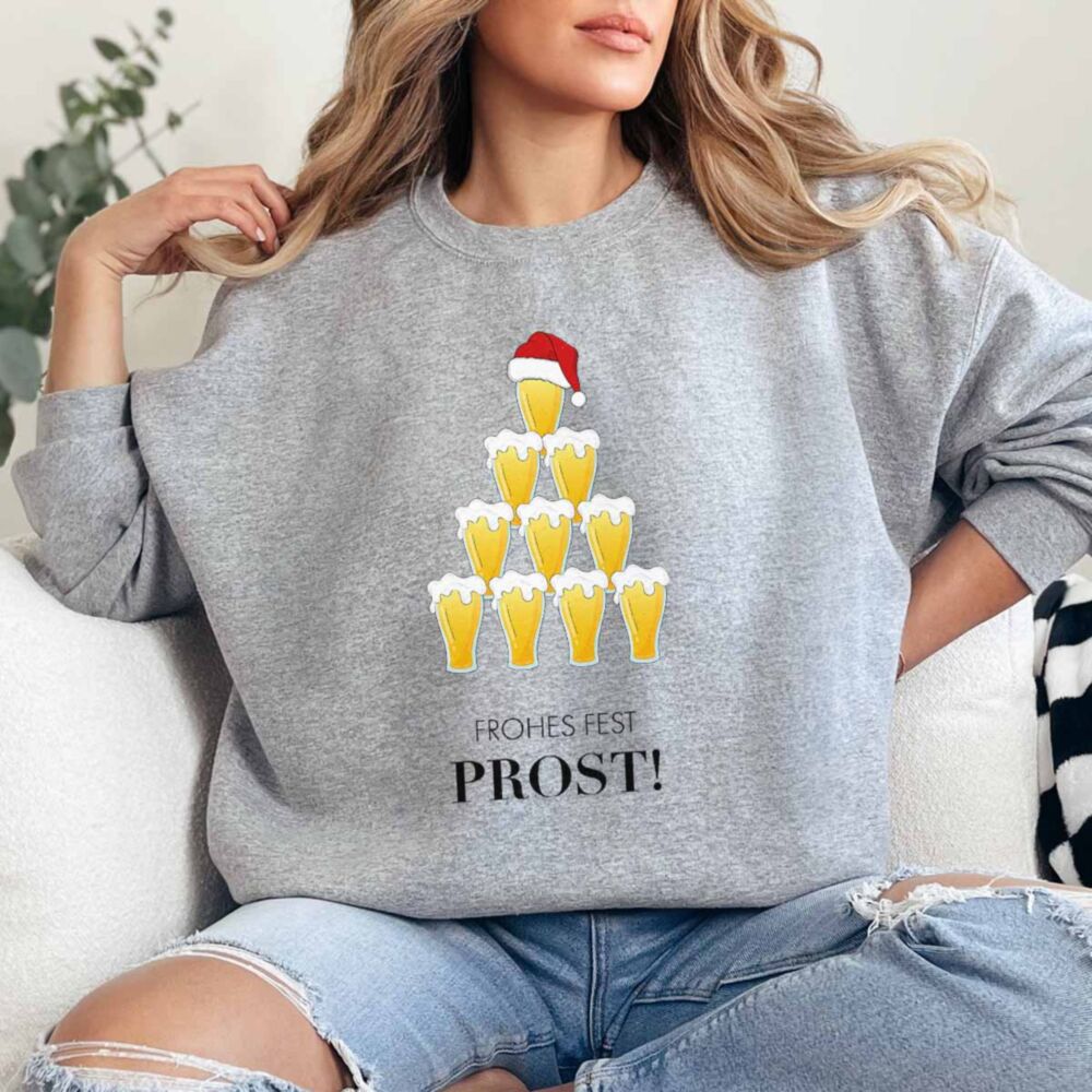 Personalisierbarer Bier Weihnachtspullover