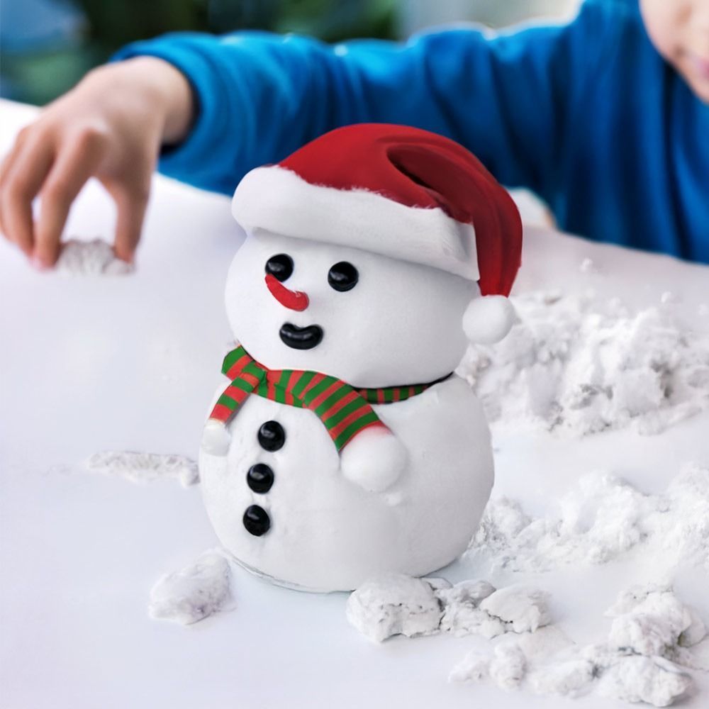 Schneeman-Bauset mit Kinetic Sand