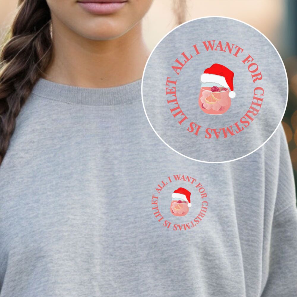 Pullover All I Want For Christmas Drink