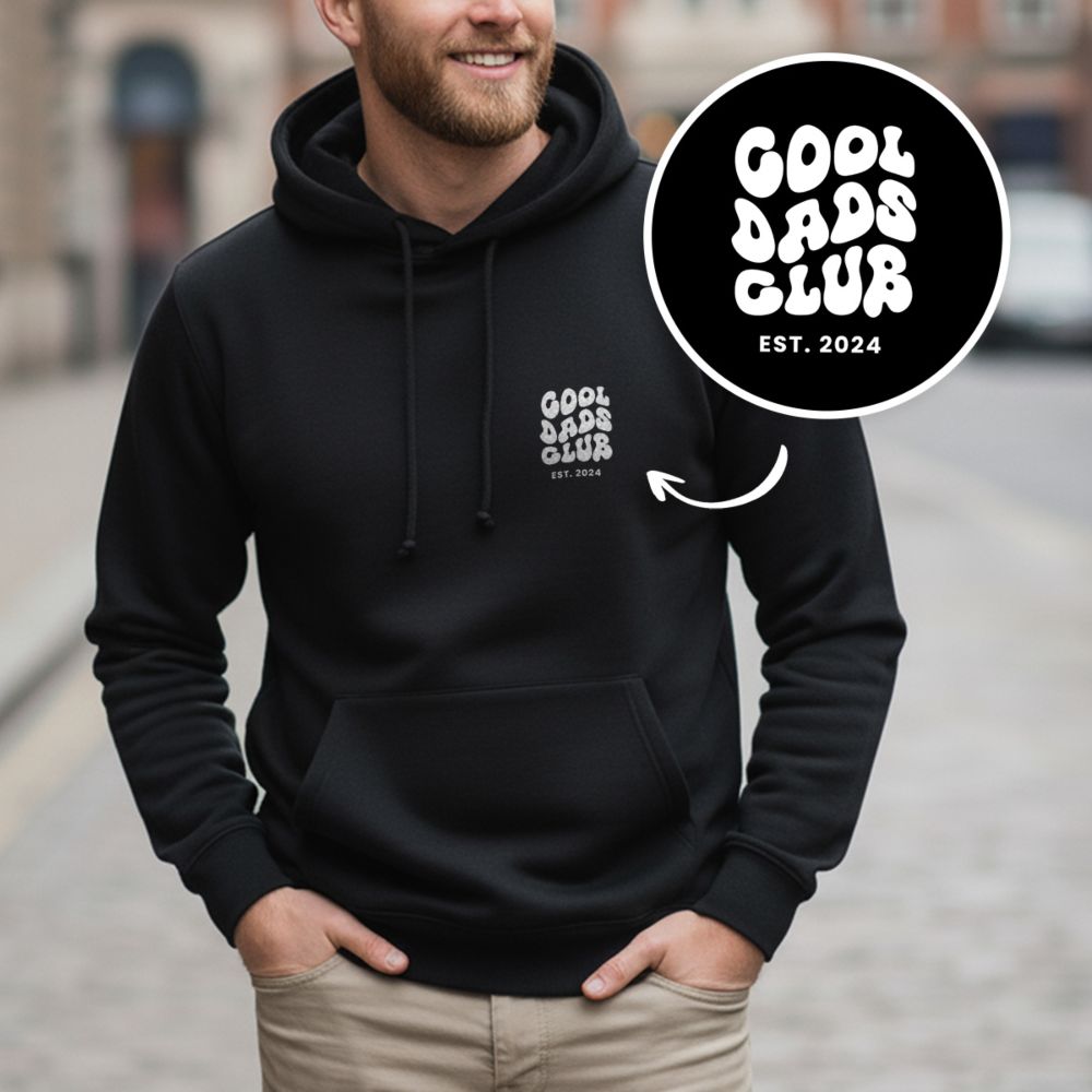 Personalisierbarer Kapuzenpullover Cool Moms & Dads Club Personalisierbarer Kapuzenpullover Cool Moms & Dads Club