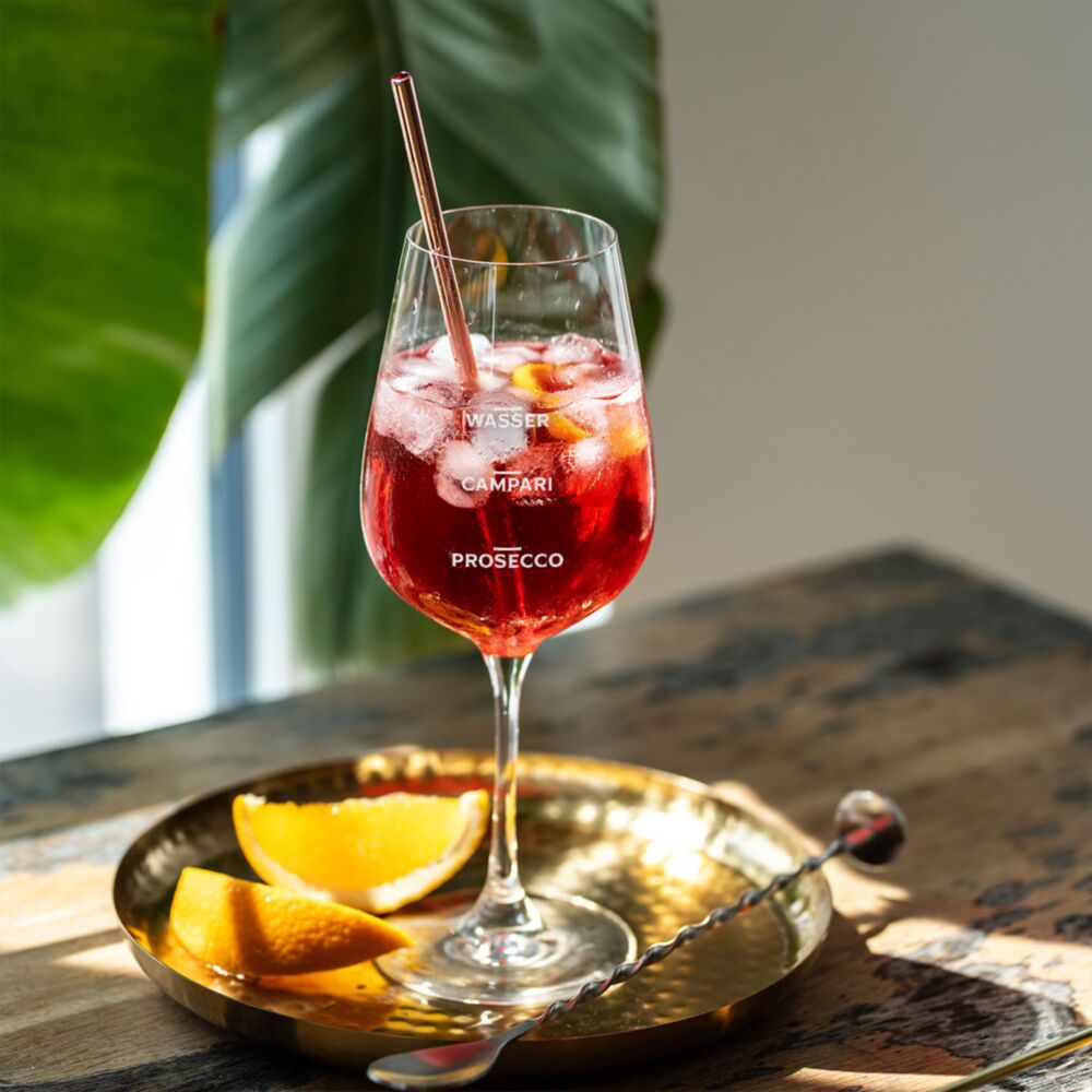 Personalisierbares Campari Glas