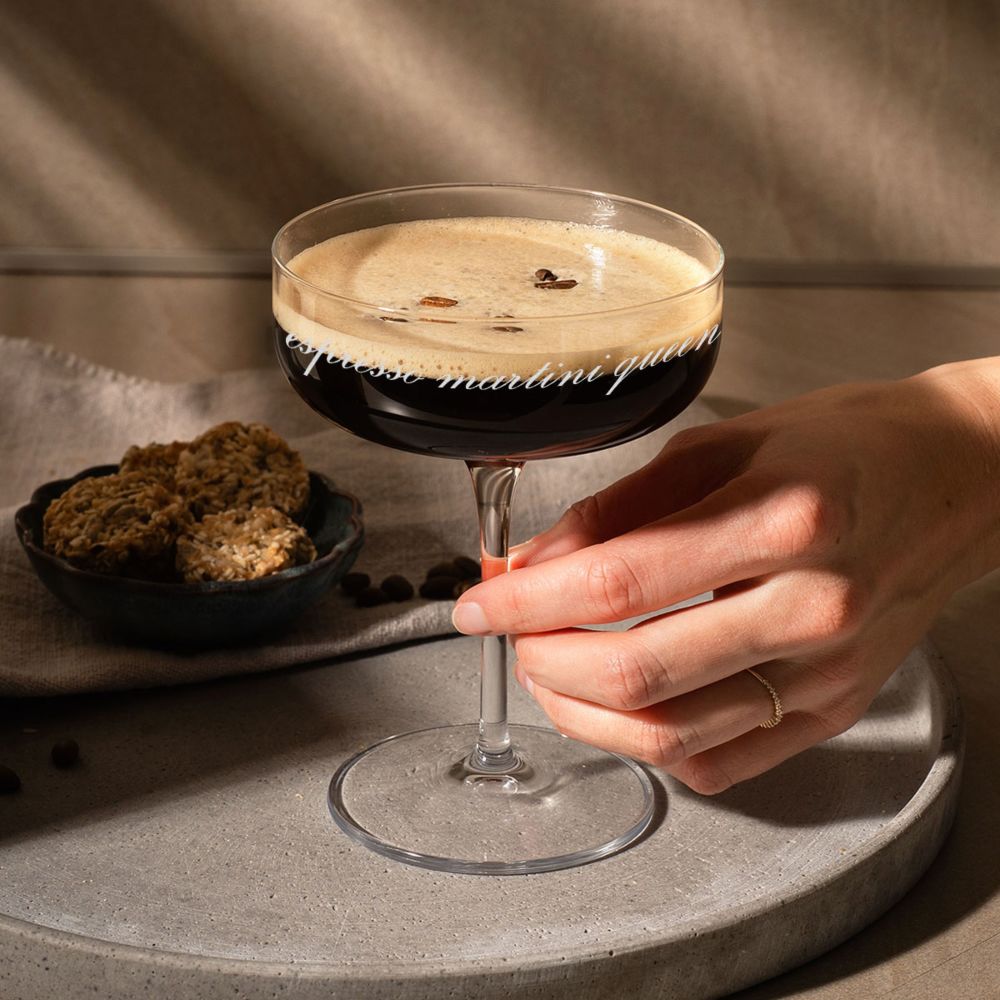 Personalisierbares Espresso Martini Glas