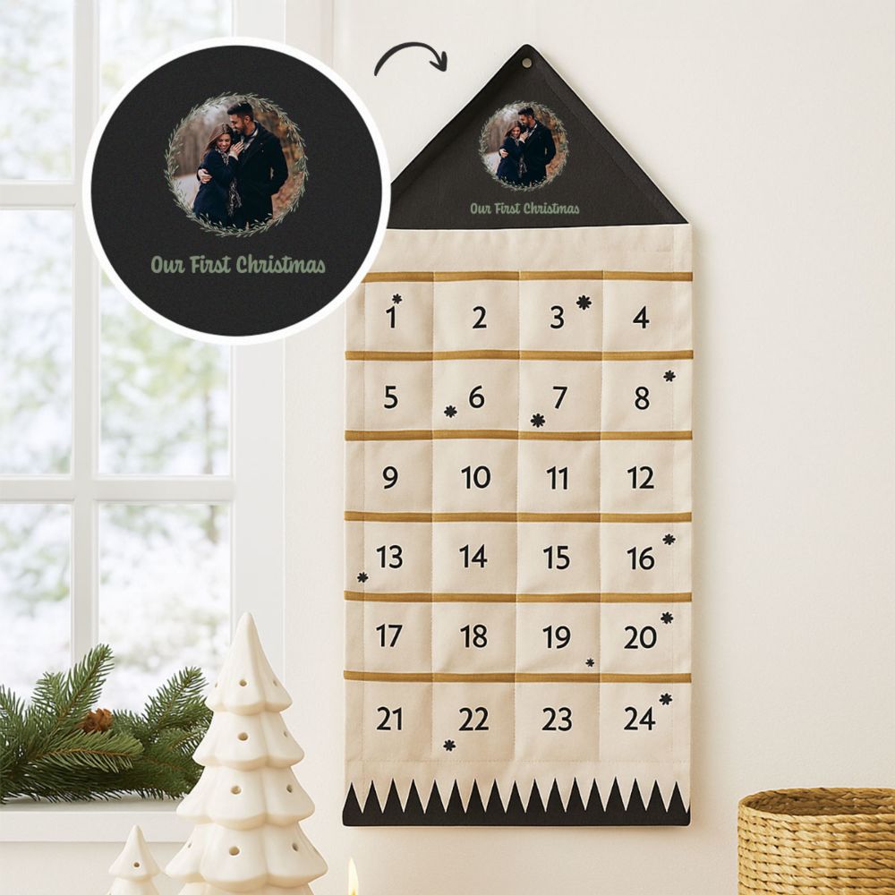 Personalisierbarer Adventskalender mit Foto und Text