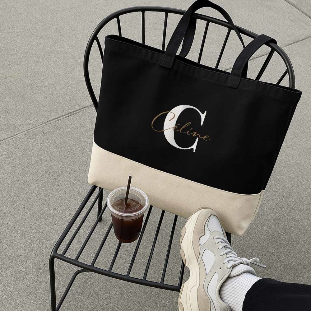 Personalisierbare Tasche mit Monogramm