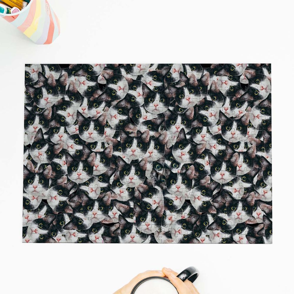 Personalisierbares Puzzle mit Gesicht