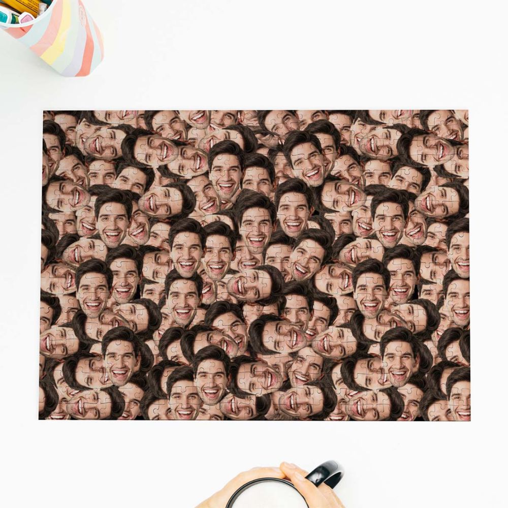 Personalisierbares Puzzle mit Gesicht
