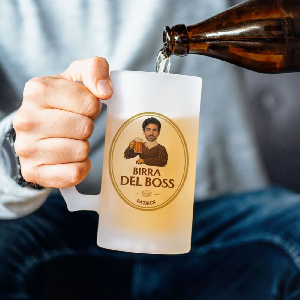 Bierkrug mit Foto personalisierbar – Tier-Design