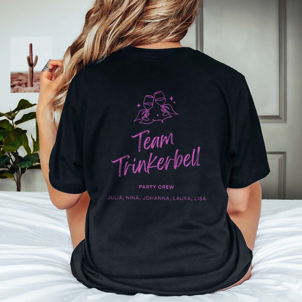 Personalisierbares Braut T-Shirt mit Symbol und Text