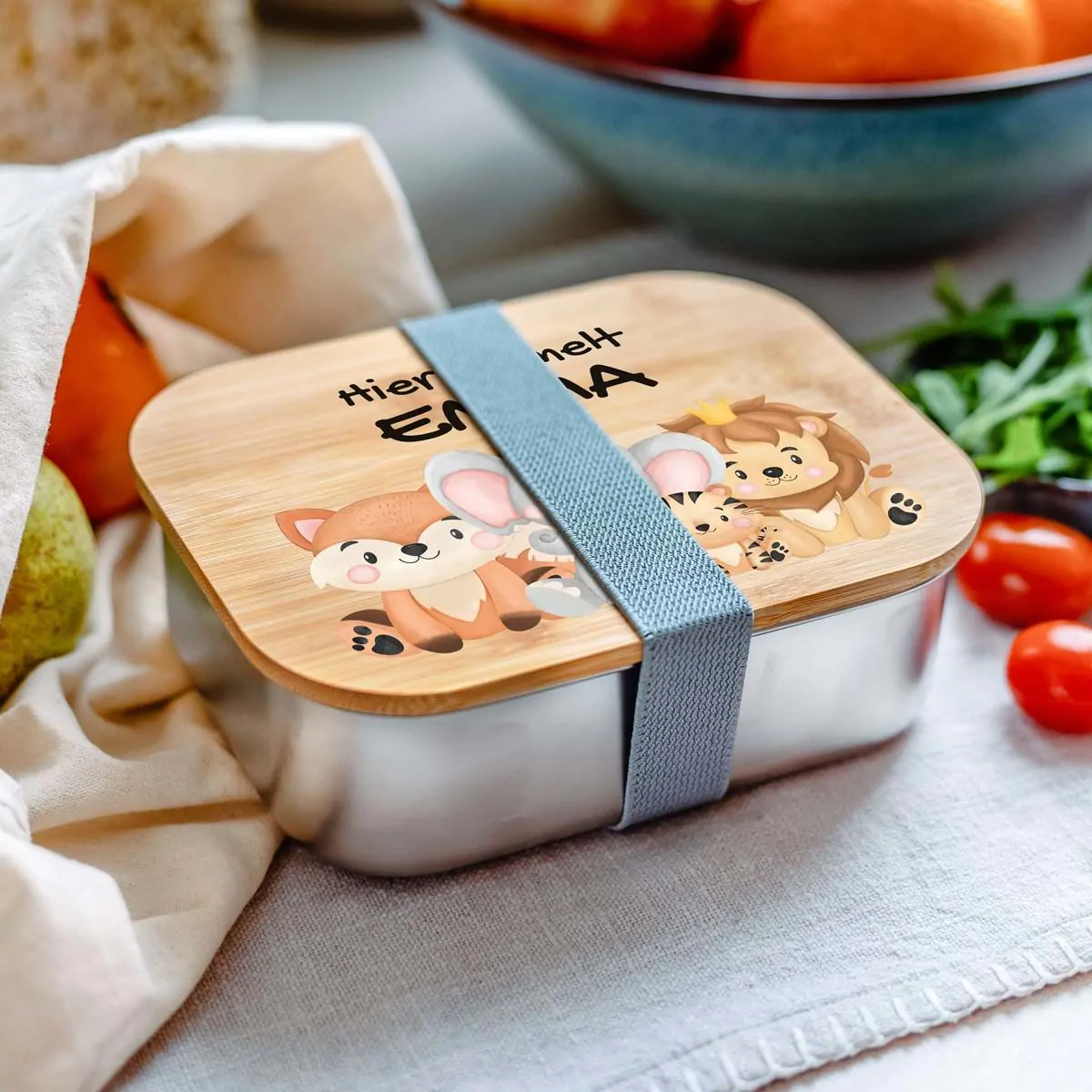 Personalisierbare Brotdose für Kinder