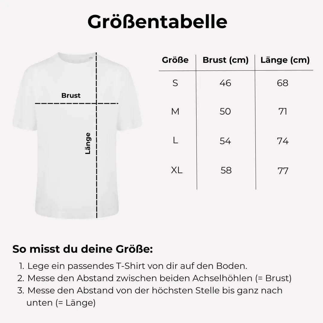 Besticktes T-Shirt mit Text und Symbol