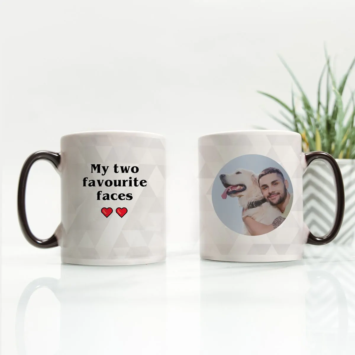Personalisierbare Tasse mit Bild und Text