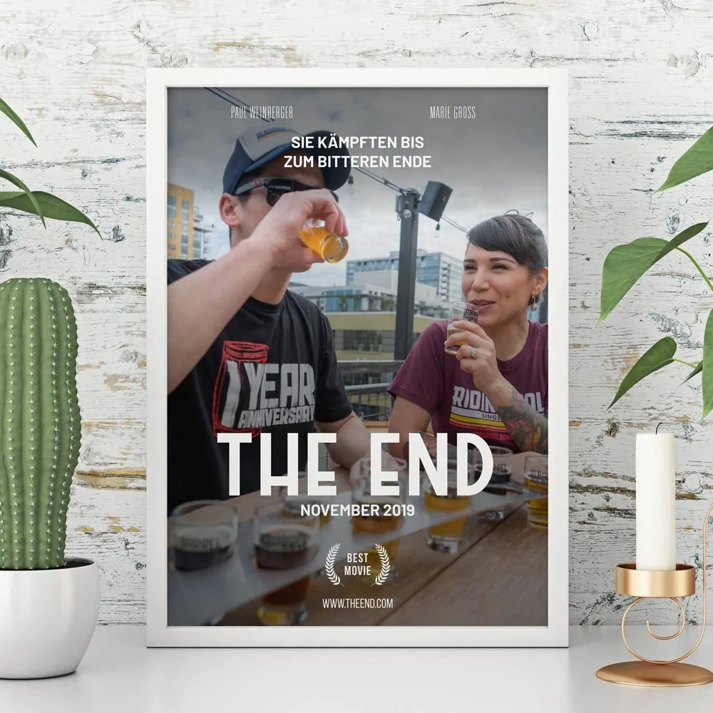Personalisierbares Filmposter