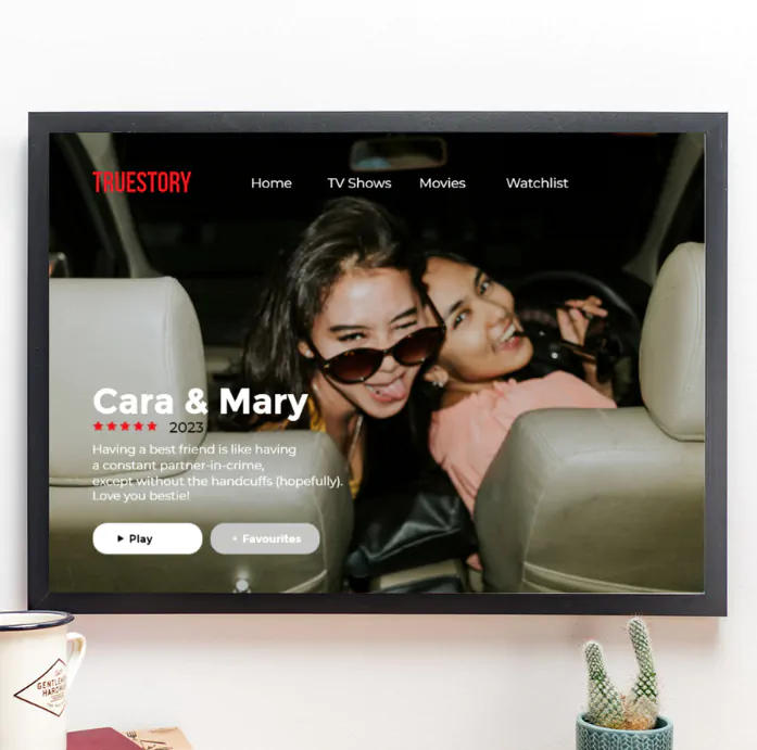 Personalisierbares Poster im Netflix-Style