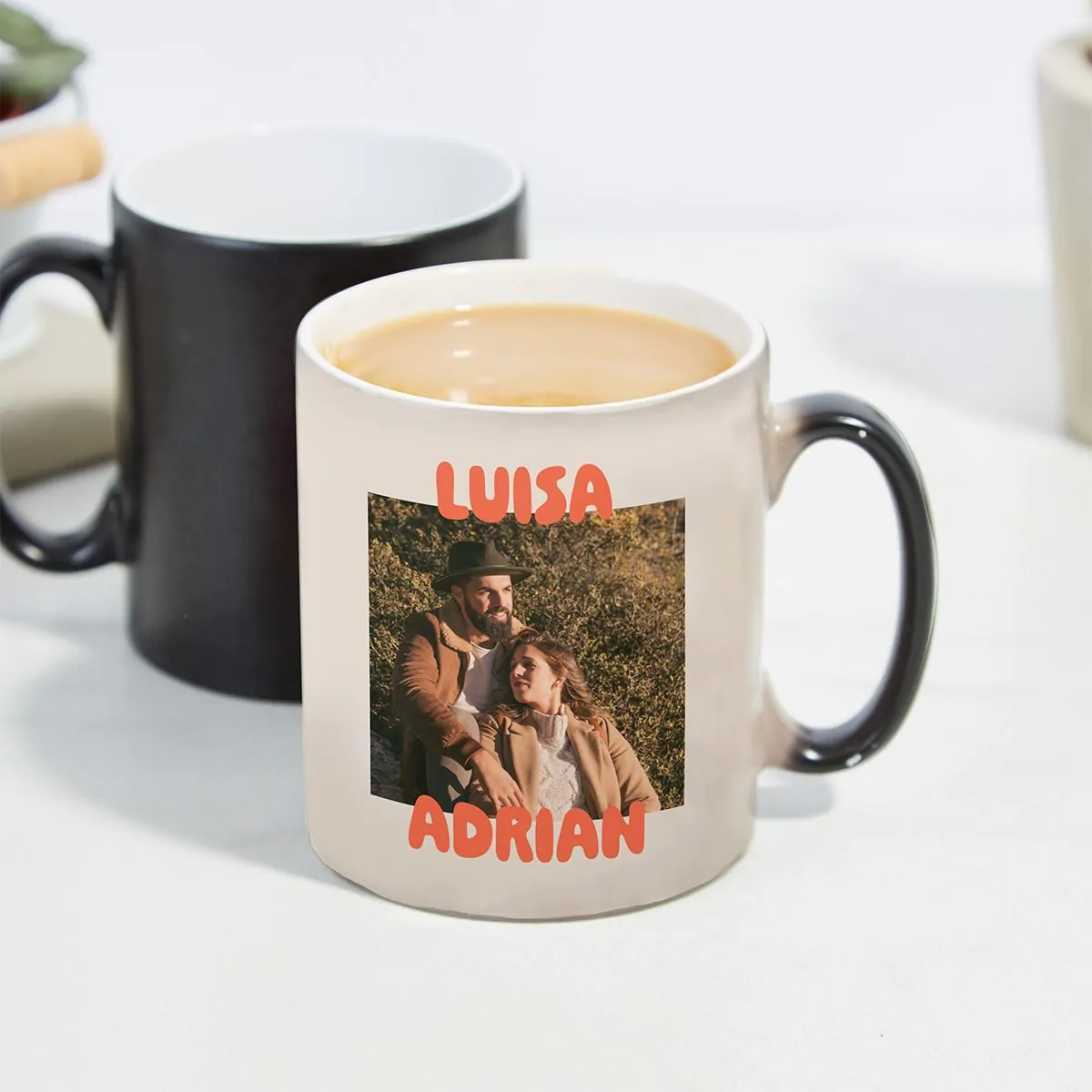 Personalisierbare Tasse mit Foto und Text