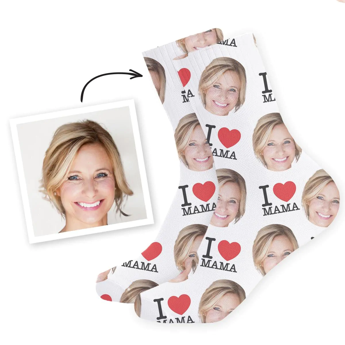 Personalisierbare Socken für Mama oder Papa