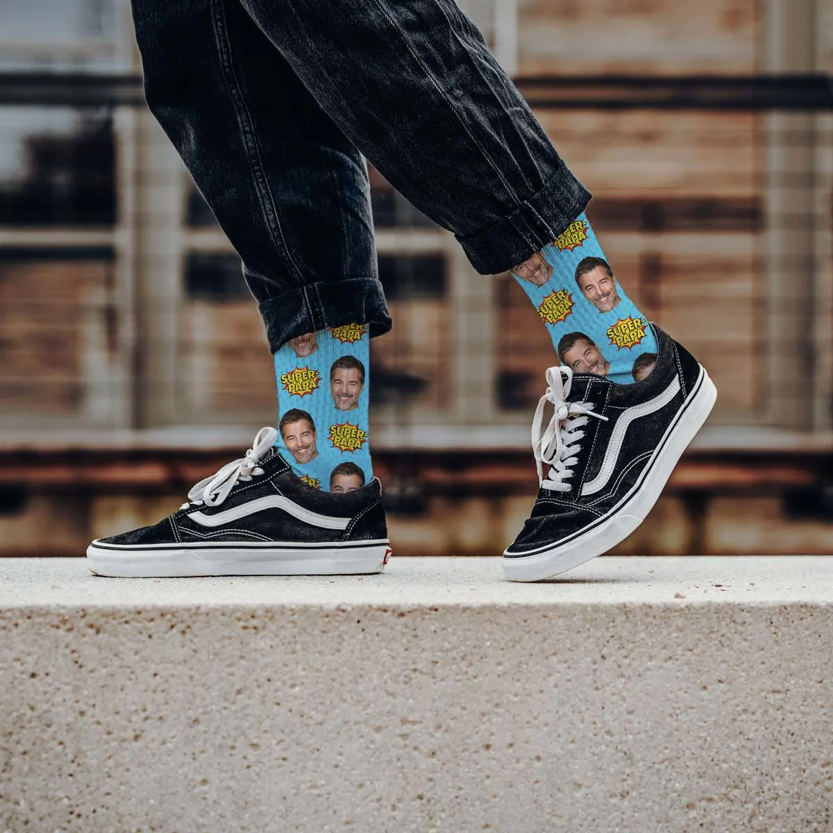 Personalisierbare Socken für Mama oder Papa