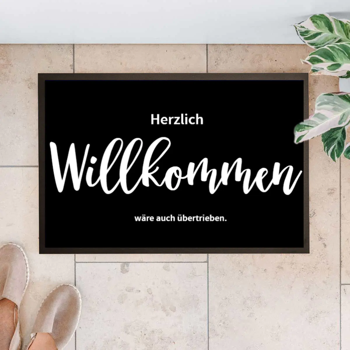 Personalisierbare Fußmatte mit Namen