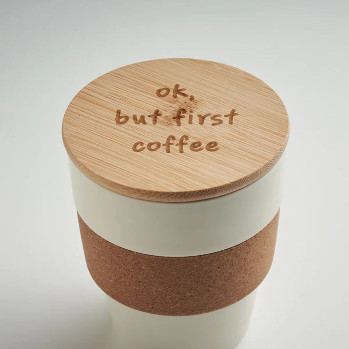 Personalisierbarer Kaffeebecher mit Spruch