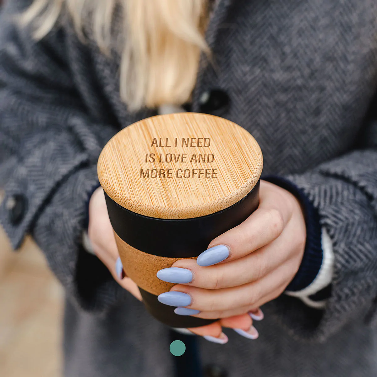 Personalisierbarer Kaffeebecher mit Spruch
