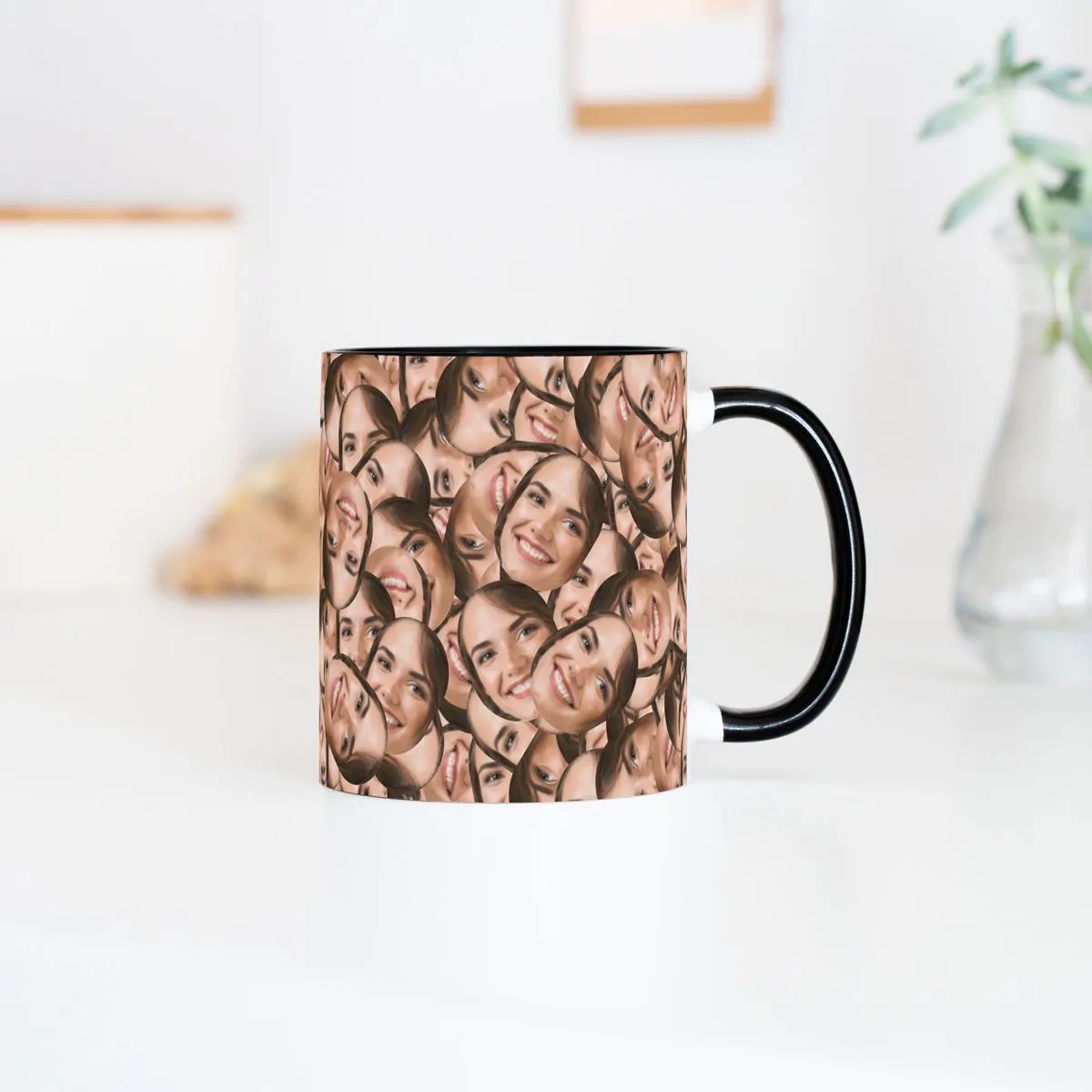 Personalisierbare Tasse mit Gesicht
