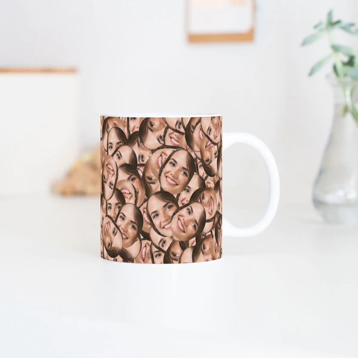 Personalisierbare Tasse mit Gesicht