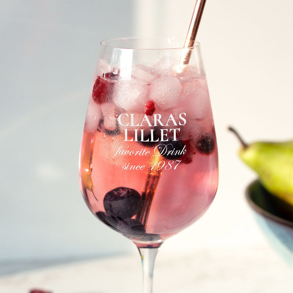 Personalisierbares Lillet Glas mit Name