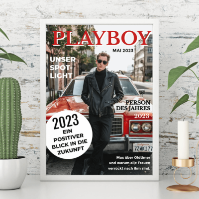 Personalisierbares Poster als Magazin-Cover Personalisierbares Poster als Magazin-Cover