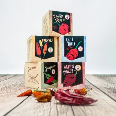 ecocube - Chili im Holzwürfel Geschenk_fuer_Freund_Chili_im_Holzwürfel