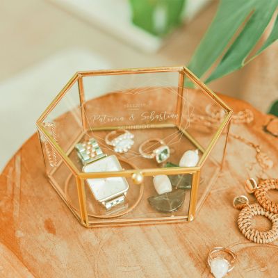Personalisierbare Glasbox zur Hochzeit Personalisierbare Glasbox zur Hochzeit