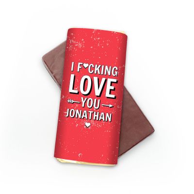 Personalisierbare Schokolade I F[...]ing Love You