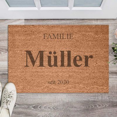 Personalisierbare Kokos-Fußmatte mit Namen Personalisierbare Kokos-Fußmatte mit Namen