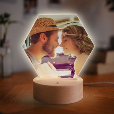 geschenke für frauen personalisierbare LED leuchte mit foto
