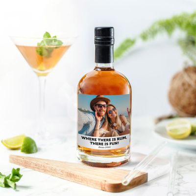 Geschenk für Freund personalisierbarer Rum mit Foto