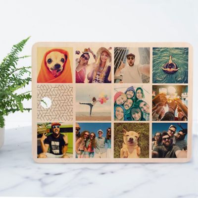 Personalisierbares Schneidebrett mit 11 Bildern Personalisierbares Schneidebrett mit 11 Bildern