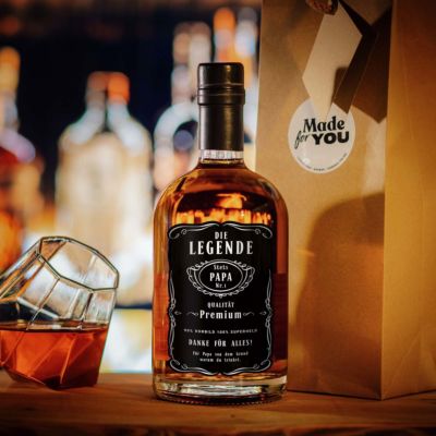 Personalisierbarer Whisky mit Text