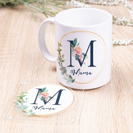 Mama-Tasse mit Untersetzer
