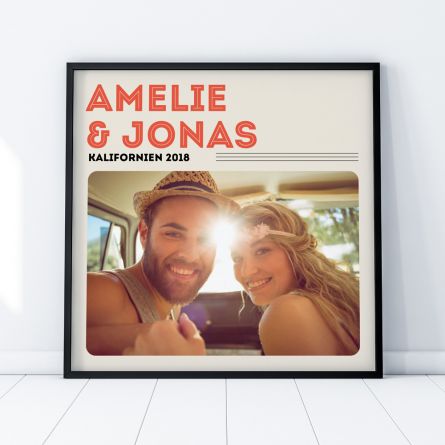 Poster im Vinyl Cover Stil