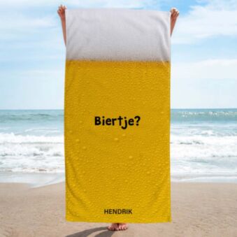 Gepersonaliseerde bier handdoek