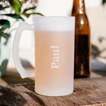 Gepersonaliseerde bierpul met gravure