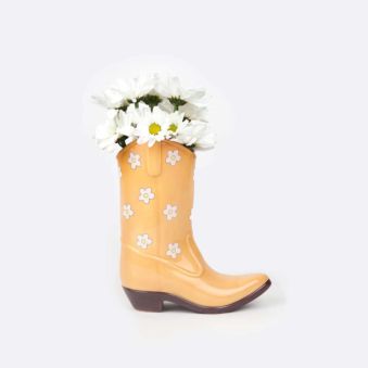 Cowboystiefel Blumenvase